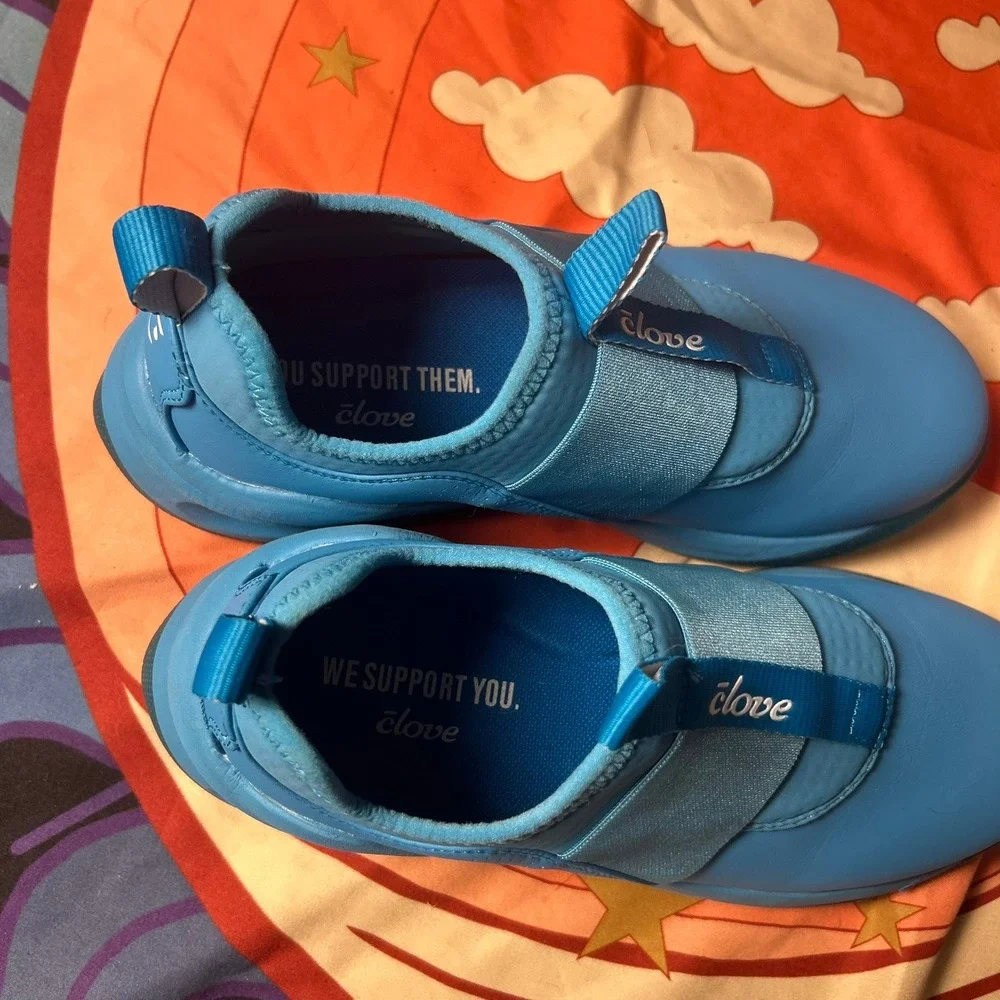 Clove Solo Blue Slip On Healthcare Nursing Shoes Womens 6 Sneakers Comfort Work
